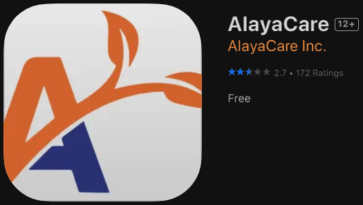AlayaCare logo for Apple Store App